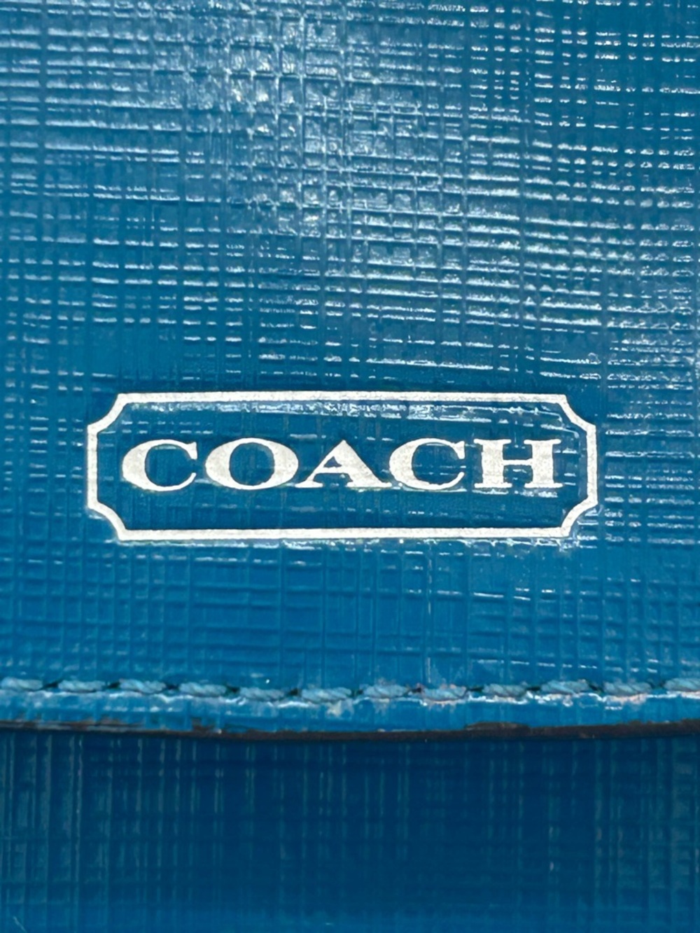 COACH Blue Leather Wallet - Picture 5 of 13